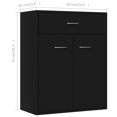 thumbnail image 4 of vidaXL Sideboard Black 60x30x75 cm Engineered Wood, 4 of 5