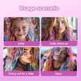 thumbnail image 4 of Temporary Hair Chalk For Girls Kids Adults, Washable Hair Color Makeup For Sport Events Halloween Christmas Birthday Cosplay Festivals Hair DIY Party 3g*8 (Buy 2 get 1 free), 4 of 5