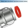 thumbnail image 5 of Uxcell 1" DN25 Silicone Rubber Flat Washer Quick Connector Gasket Red, 5 of 5