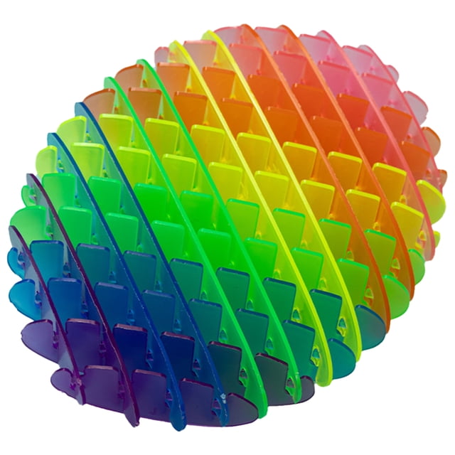 (Color Del Iris) (10 Cm) Nuevo Y Juguete Red Elástica Descompresión Sensorial Con Ventilación Descompresión Deformable Y