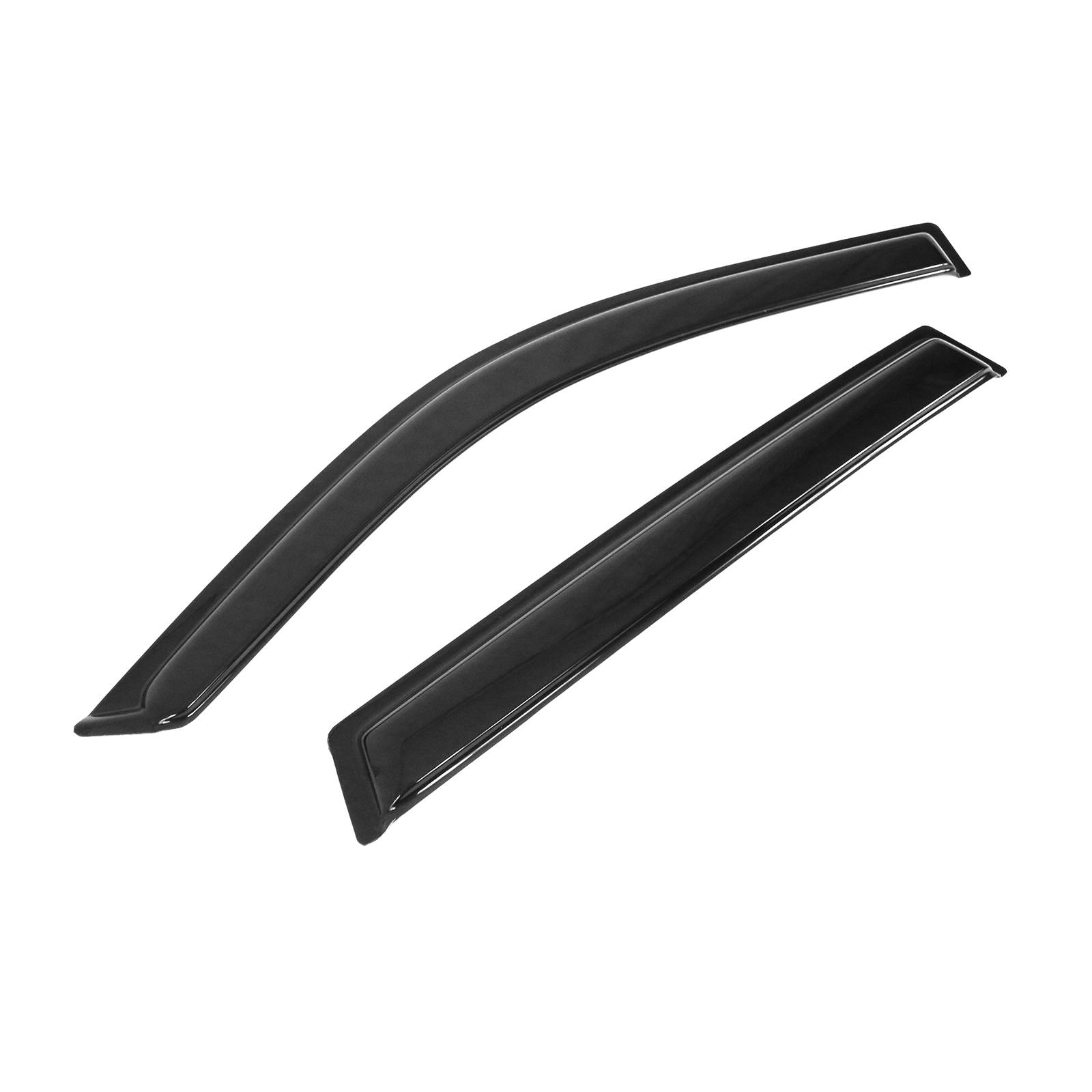 Ikon Motorsports Compatible with 01-05 Toyota RAV4 Window Vent Visor Deflector Rain Guard 4Pc Set Outside Mount  2001 2002 2003 2004 2005