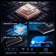 thumbnail image 3 of SZBOX Ryzen 5 6600H MINI PC Windows 11 Pro DDR5 4800Mhz M.2 2280 NVME SSD PCIE3.0 USB4.0 WIFI6 BT5.2 Computadora de oficina para juegos, 3 of 4