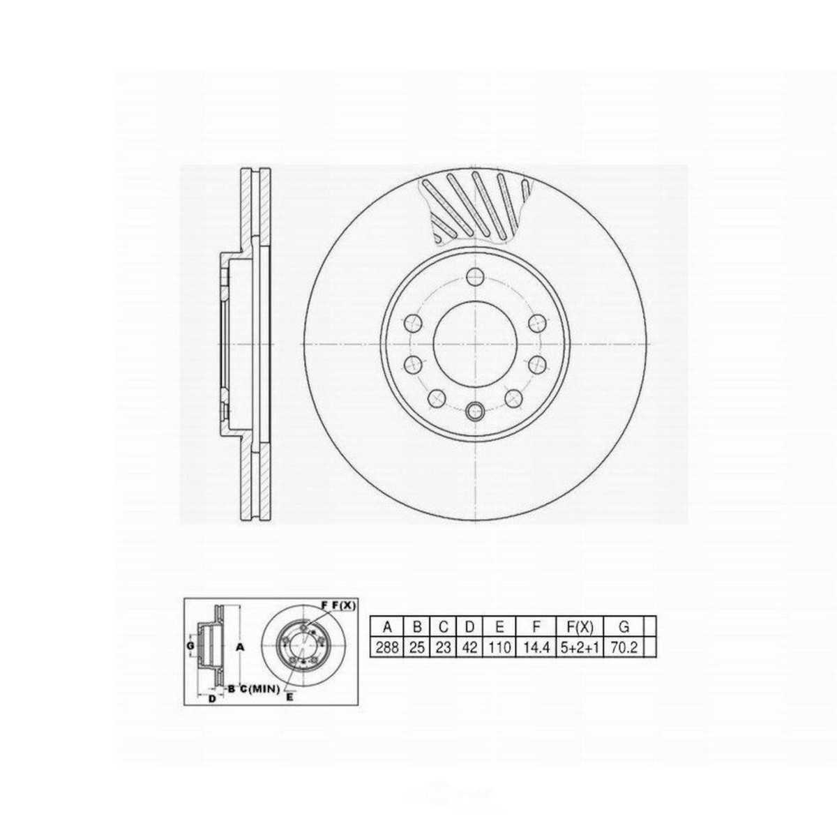 BrakeBest Select 96759RGS Standard Replacement - Painted Disc Brake Rotor