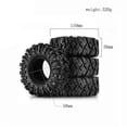 thumbnail image 5 of 4PCS Tires Tyre for 1/10 RC Crawler Car, 5 of 5
