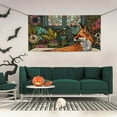 thumbnail image 2 of Salouo Fox Bathtub Floral Art Pattern Holiday Banner Outside Party Decoration Banner (1PC) Festival Supplies Fit for Birthday Parties & Celebrations & Chrismas-Small, 2 of 8