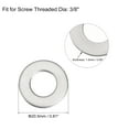 thumbnail image 3 of Uxcell 3/8" 316 Stainless Steel Flat Washer for Screw Bolt 100 Pack, 3 of 5