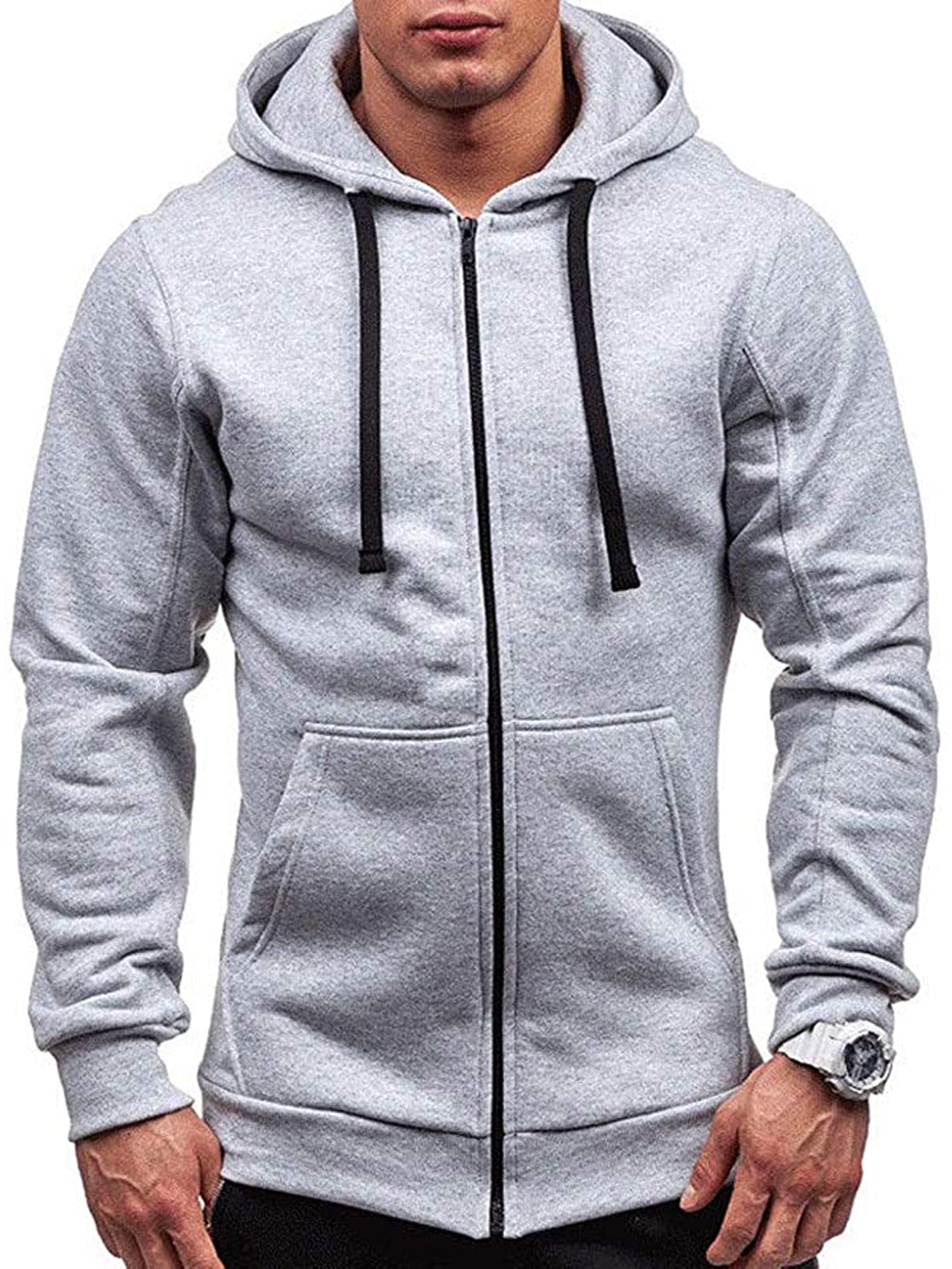 walmart mens zipper moletom com capuzs