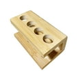 thumbnail image 2 of Electric Toothbrush Heads Holder Wood Organization Stand Rack Counter Organizer 4 holes, 2 of 9