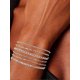 thumbnail image 2 of Dainty Silver Bracelets for Women Trendy - Waterproof, 2 of 5