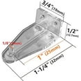 thumbnail image 2 of 4 Uds soporte de sujeción Clips de sujeción de riel inferior de plástico transparente para Mini persianas de 1 pulgada, 2 of 5