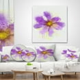 thumbnail image 4 of Designart Purple Flower with Large Petals - Flowers Throw Pillowwork - 18x18, 4 of 5