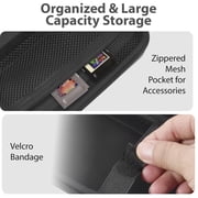 Hard Case Compatible with Analogue Pocket Handheld Game Console, Portable Mini Game Player Storage Bag for Video Games Cards, Charging Cable and Accessories (Box Only)-Black
