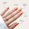 thumbnail image 4 of Glamnetic Press-On Nails – Apricot Orange | Bright Short Round Nails, "Salon Quality", 30 Count, 4 of 6