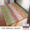 thumbnail image 3 of Botanical Floral Patchwork Non-Slip Entryway Door Mat,Boho Indoor Decor Durable Low Plush Door Mat,Washable Welcome Rug for Patio Hallway Home Decor 20x32 Inches, 3 of 7