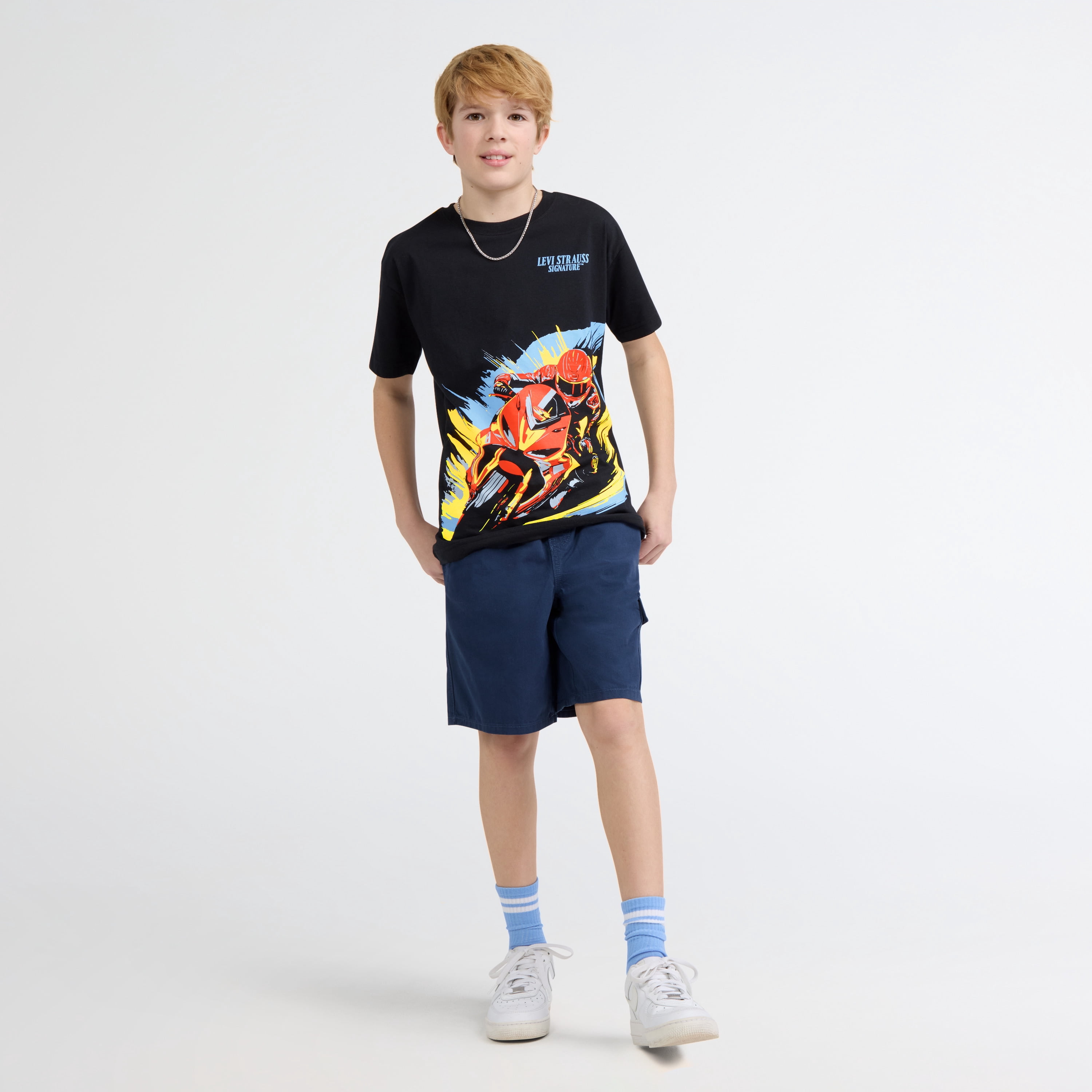 Levi Strauss Signature Boy Short Sleeve Graphic Tee, Sizes 4-18