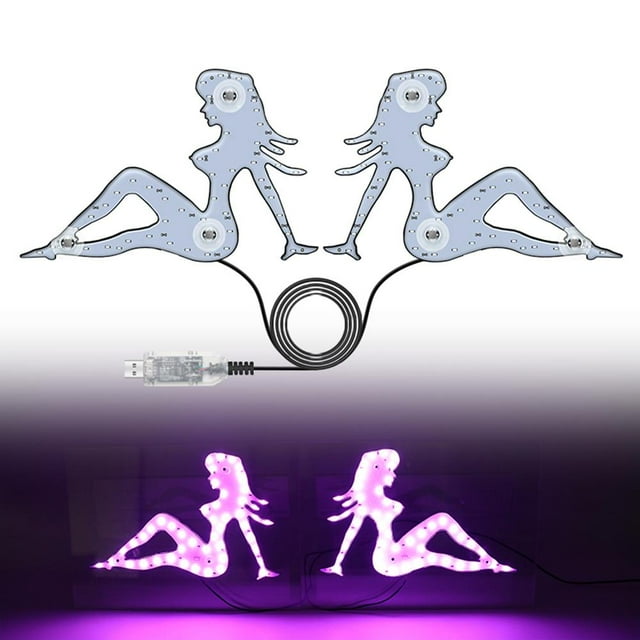 RGB LED Car Decorative Lights USB Control Colorful Dynamic Light Effect New V5