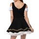 thumbnail image 3 of Gibobby Vestidos de noche Disfraz medieval para mujer Vestido de camisa irlandesa con manga de trompeta con corsé Vestido tradicional Halloween Disfraces de cosplay Vestido de corsé(Negro, S), 3 of 5