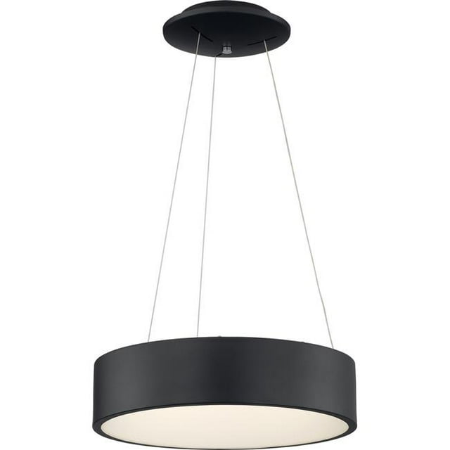Nuvo Lighting N621458 24 in. 30W LED Dimmable Pendant Light, Black