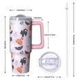 thumbnail image 2 of 30oz Halloween Tumbler with Handle, Scary Skeleton Bat | Print | Halloween Gifts for Women & Girls | with Lids and Straws | Stainless Steel Insulated | Travel Mug, 2 of 5
