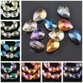 thumbnail image 2 of U8MO 5pcs 18x13mm 24x17mm Flat Teardrop Faceted Crystal Glass Loose Beads DIY Jewelry-18x13mm-Random Mixed, 2 of 7