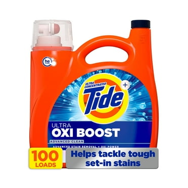 Tide Ultra Oxi Boost Liquid Laundry Detergent, 100 loads, 128 fl. oz.