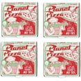thumbnail image 4 of Planet Pizza Box Set, Retro Style Design with Green and Red Colors, Novelty Mini Pizza Boxes, White,(10 Pack) (5" Length x 5" Width x 1.5" Depth), 4 of 4