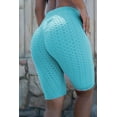 thumbnail image 6 of Pinkletic Biker Shorts for Women High Waist - Breathable, Stretchy, Non-See Through, Anti-Cellulite Casual Bermuda. Stretch Leggings for Biking, Yoga, Running and Workout - Light Blue S, 6 of 7