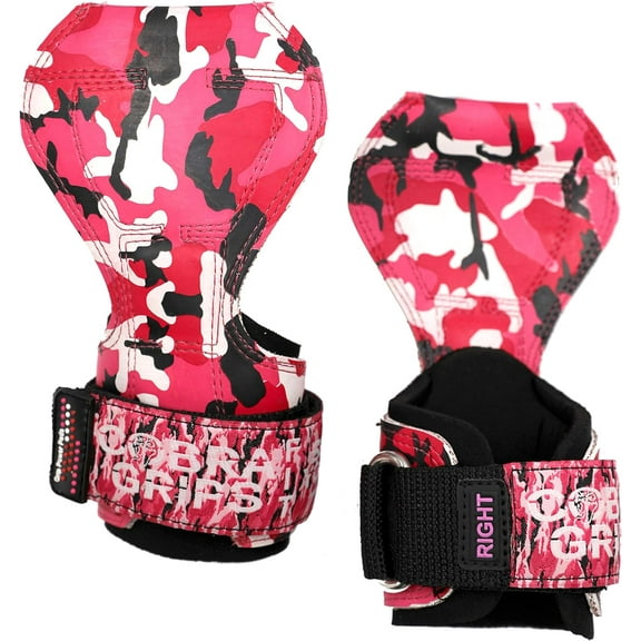 Fit Cobra Grips Weight Lifting Gloves Heavy Duty Straps Alternative Power Lifting Hooks for Deadlifts Adjustable Neoprene Padded Wrist Support Bodybuilding