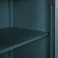 thumbnail image 6 of EUROCO 40'' Retro Sideboard Cabinets, Accent Cabinet with Woven Stripe Doors and Adjustable Shelves, for Entryway, Living Room and Study Room, Antique Blue, 6 of 8