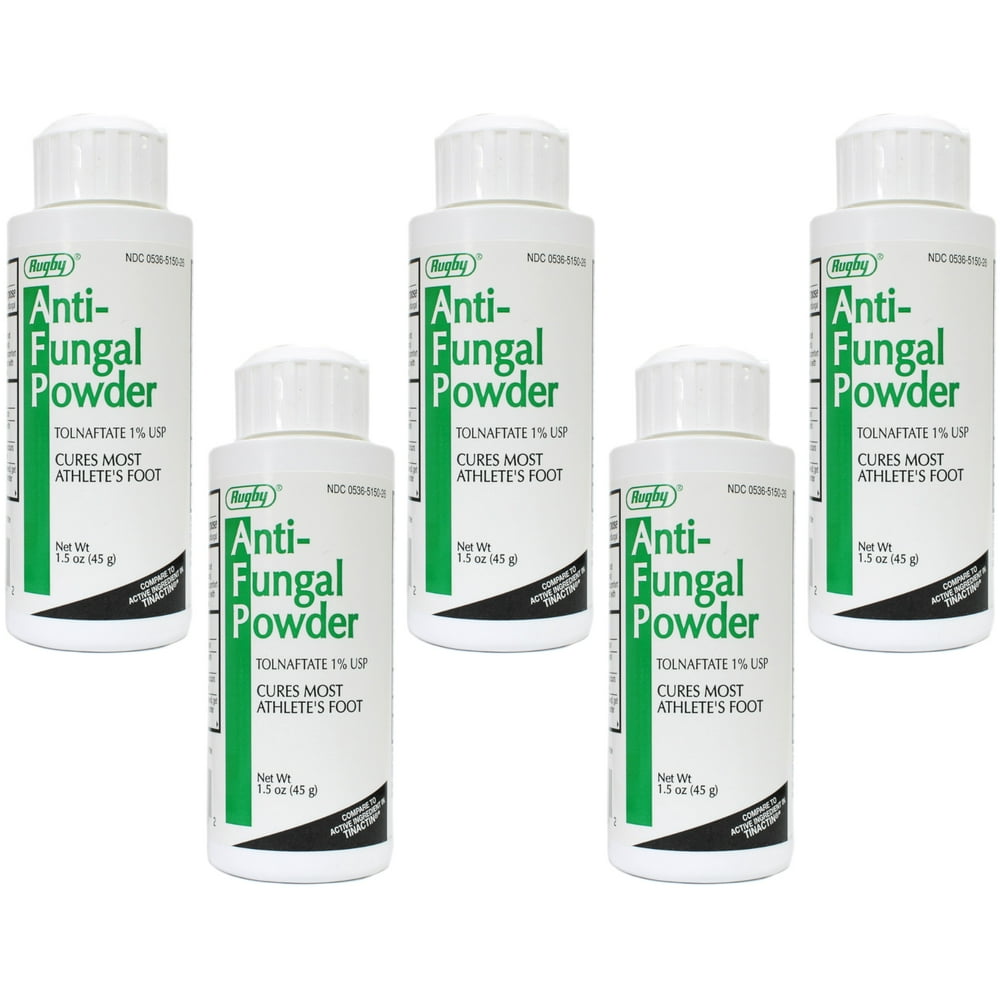 5 Pack Tolnaftate 1 Antifungal Powder Compared to Tinactin 1.5 oz