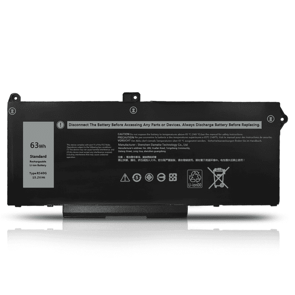 New RJ40G 15.2V 63Wh Battery for Dell Latitude 14 5420 15 5520 Precision 15 3560