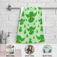 thumbnail image 4 of Coolnut Winged Hats Clover Hand Towels 2 PCS, Ultra Soft and Highly Absorbent, Saint Patrick Leaves Decorative Fingertip Towel for Home, Bathroom, Kitchen, 28.3"x14.4", 4 of 4