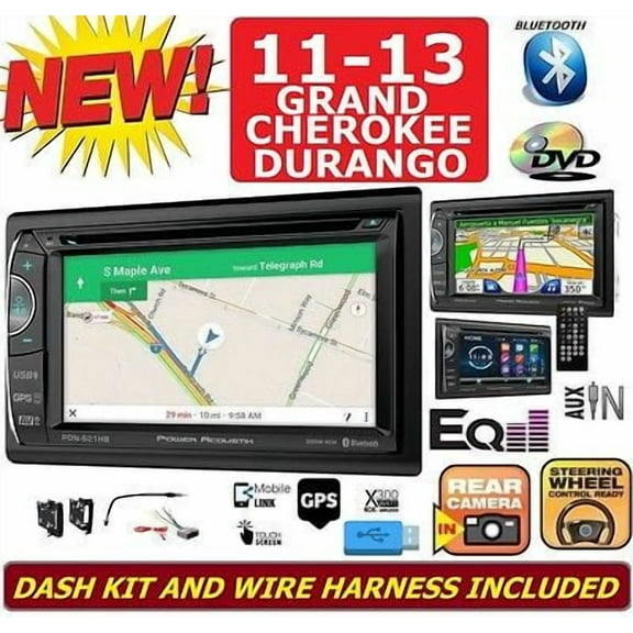 2011-2013 GRAND CHEROKEE & DURANGO DVD CD GPS Navigation Bluetooth Radio Stereo