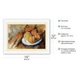 thumbnail image 2 of Four Peaches on a Plate (Quatre pêches sur une assiette) - From an Original Color Painting by Paul Cézanne - Japanese Unryu Rice Paper Art Print (Unframed) 12 x 16 in, 2 of 4