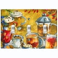 thumbnail image 1 of Metal Light Switch Plate Cover Cafe Breakfast Drinks COF014, 1 of 13