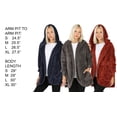 thumbnail image 2 of JED FASHION Women's Soft Fleece Hoodie Coatigan, 2 of 2