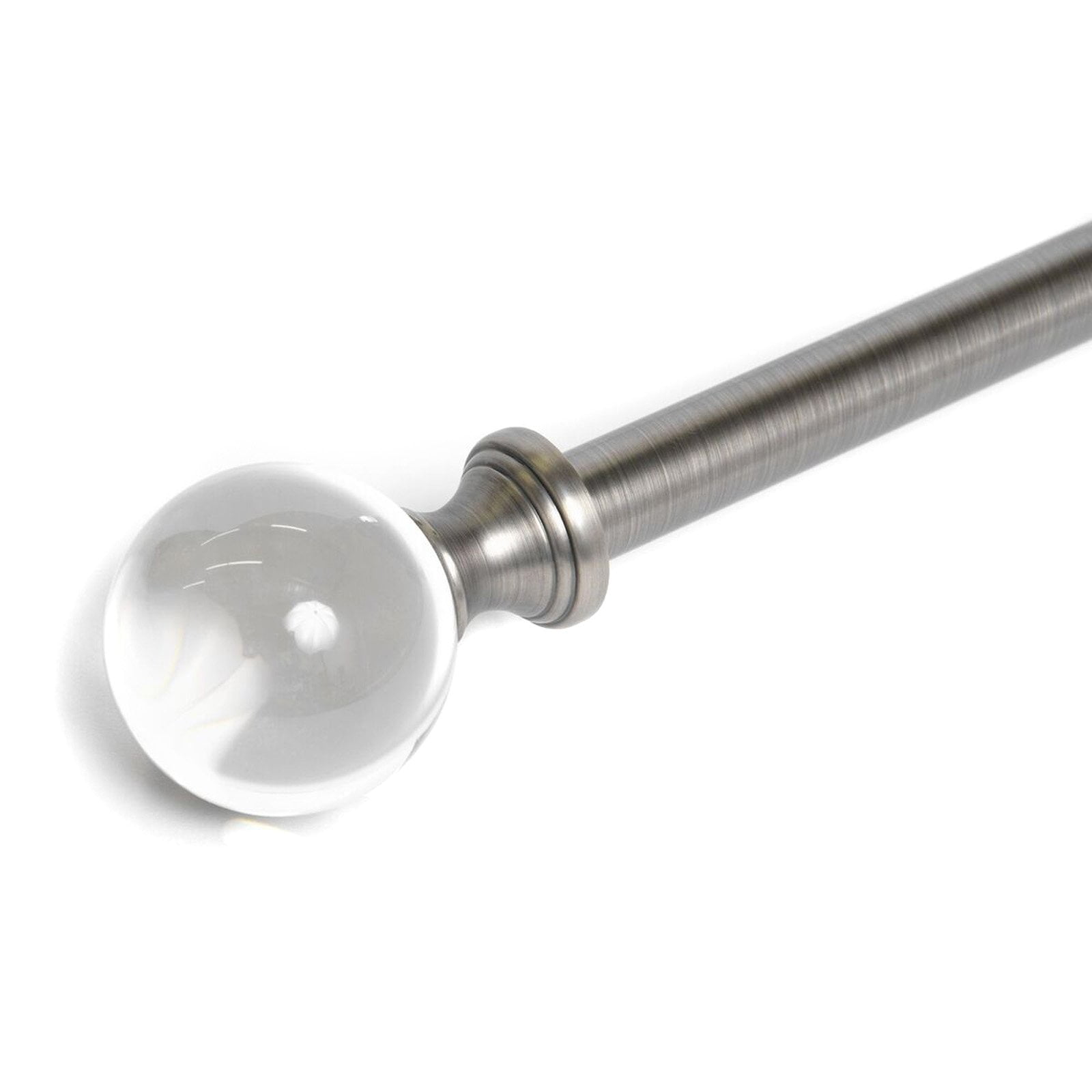 Best Home Fashion Crystal Ball Single Curtain Rod