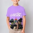 thumbnail image 2 of Gorillaz Kid Shirts Unisex Casual Tops 3D Print Graphic Tees Short Sleeve T Shirts for Boys Girls 100CM, 2 of 8