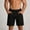 Black, variant on Afuyipoi Men's 5-inch Inseam Wide-Leg Shorts Lightweight Breathable Training Shorts, Trendy Letter Print Athletic Shorts with Drawstring Waist Black Size L