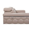 thumbnail image 5 of HomeRoots 329719 29-38 in. Modern Beige Leather Loveseat, 5 of 6