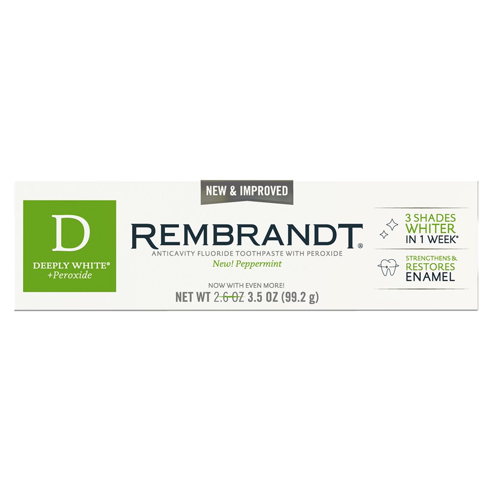 Rembrandt Deeply White + Peroxide Whitening Toothpaste, Fresh Mint