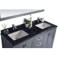 thumbnail image 2 of 60 - Inch Single Sink Bathroom Vanity With Black Wood Countertop - Laviva, 2 of 3