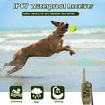 thumbnail image 4 of 1000m Electric Dog Training Collar Remote Control Anti Bark Dog Collar Rechargeable Waterproof Shocker Electric Vibrador Sound (2 Dog Green), 4 of 7