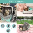 thumbnail image 4 of Lishi Expandable Cat Backpack - Durable and Breathable Pet Carrier for Small Dogs and Cats, 4 of 5