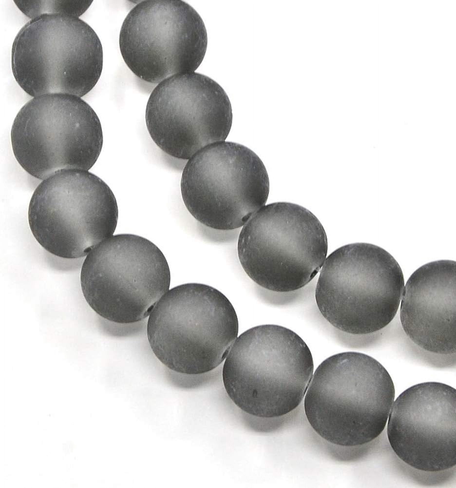 20 Strands 4mm Transparent Glass Bead Strands Frosted Round Beads for Jewelry Making About 200pcs/strand