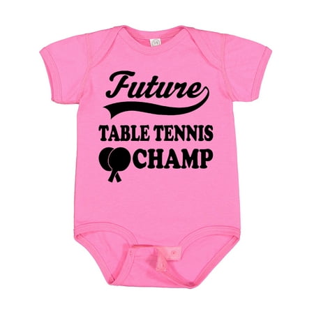 

Inktastic Table Tennis Future Champ Gift Baby Boy or Baby Girl Bodysuit
