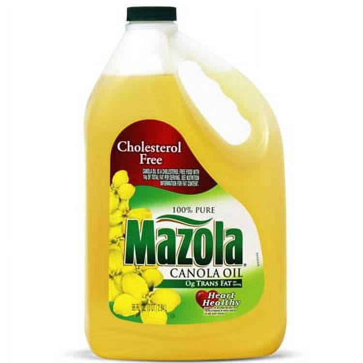Mazola 100% Pure Cholesterol Free Canola Oil, 96 oz, Plastic Bottle