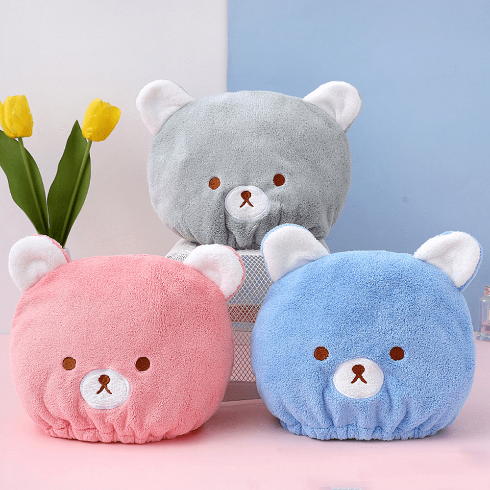 3pcs Hair Drying Towel For Kids Girls Soft Absorbent Kids Dry Hair Cap Kids Hair Towel Wrap Head Towel Wraps For Kids Walmart