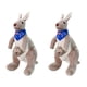 thumbnail image 1 of 2X Canguro Dulce de Peluche Juguetes de Peluche de Felpa Suave para Bebes Ninos (Azul), 1 of 4