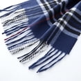 thumbnail image 5 of NevEND Super Soft Luxurious Unisex Scarf For Men and Women Winter Warm Plaid Fashion Scarves Blue, 5 of 5